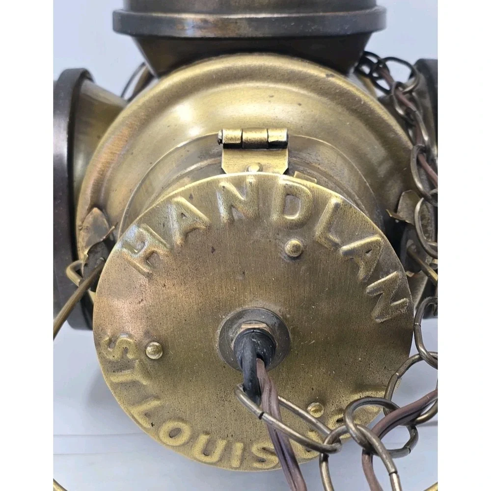 Handlan St Louis USA Alton & Southern Railroad Signal Lantern Light Antique VSD